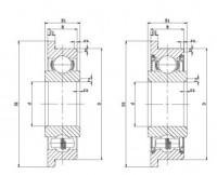 Inch Series Flanged,Extended Inner Ring Bearing